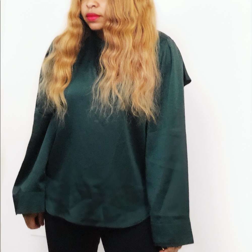 Chelsea28 Ruffled Back Blouse - Picture 2 of 5